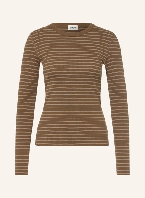 Striped long sleeve top
